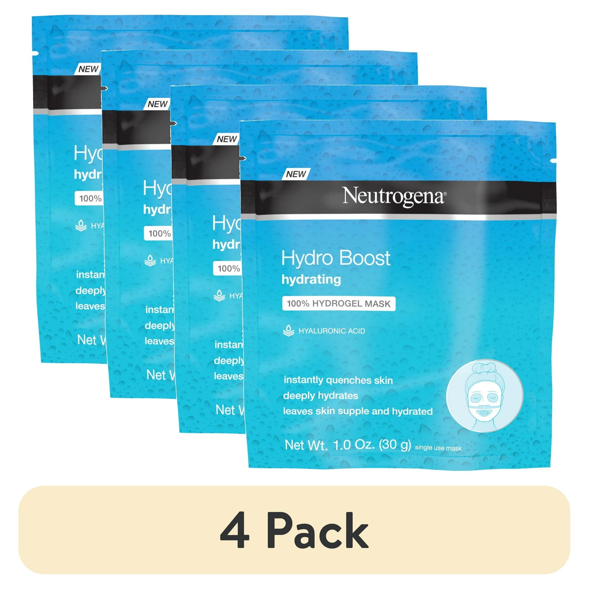 Neutrogena, (4 Pack) Neutrogena Moisturizing Hydro Boost Hydrating Face Mask, 1 Oz