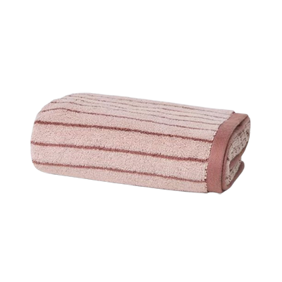John Lewis pink bath towel
