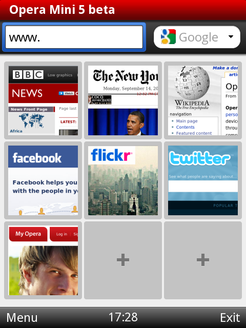 Opera Mini 5 beta