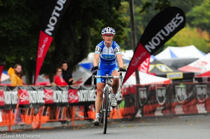 Katerina Nash (Luna Pro Team) taking the victory in Providence