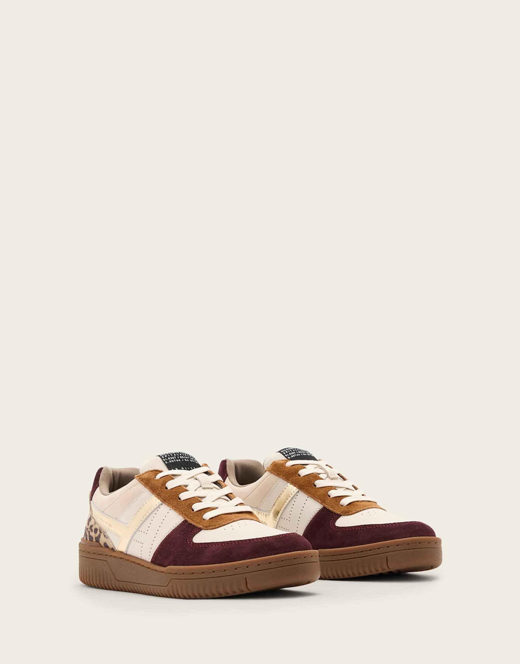 Allsaints Vix Suede Trainers in Brown