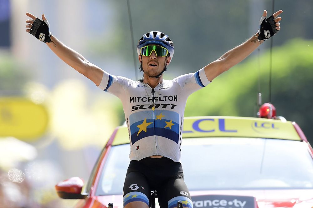 Matteo Trentin (Mitchelton-Scott) wins stage 17 at the Tour de France