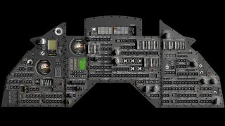 The replica Apollo command module control panel features every switch, knob and indicator as the original, based on the blueprints for and 3D scans of the historic NASA spacecraft.