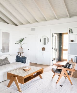 white coastal living room