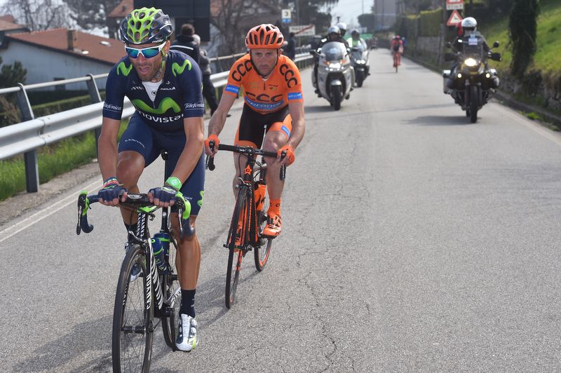 Alejandro Valverde (Movistar) and Davide Rebellin (CCC-Sprandi-Polkowice)