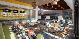 Universal Dockside's VW-themed bar 2020 lobby