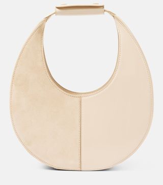 Moon Split Leather and Suede Tote Bag