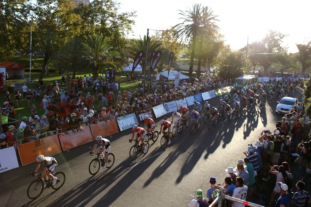 The twilight criterium on the eve of the race attracts the fans and kicks off the racing at the Tour Down Under
