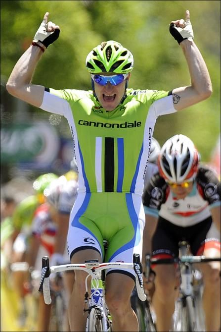 The first win of 2013 came on stage 2 of the Dauphine for Elia Viviani (Cannondale)