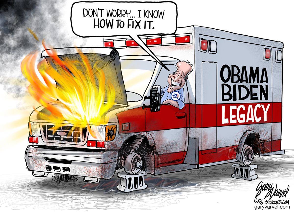 Political Cartoon Obama Biden Legacy Ambulance Fix It | The Week