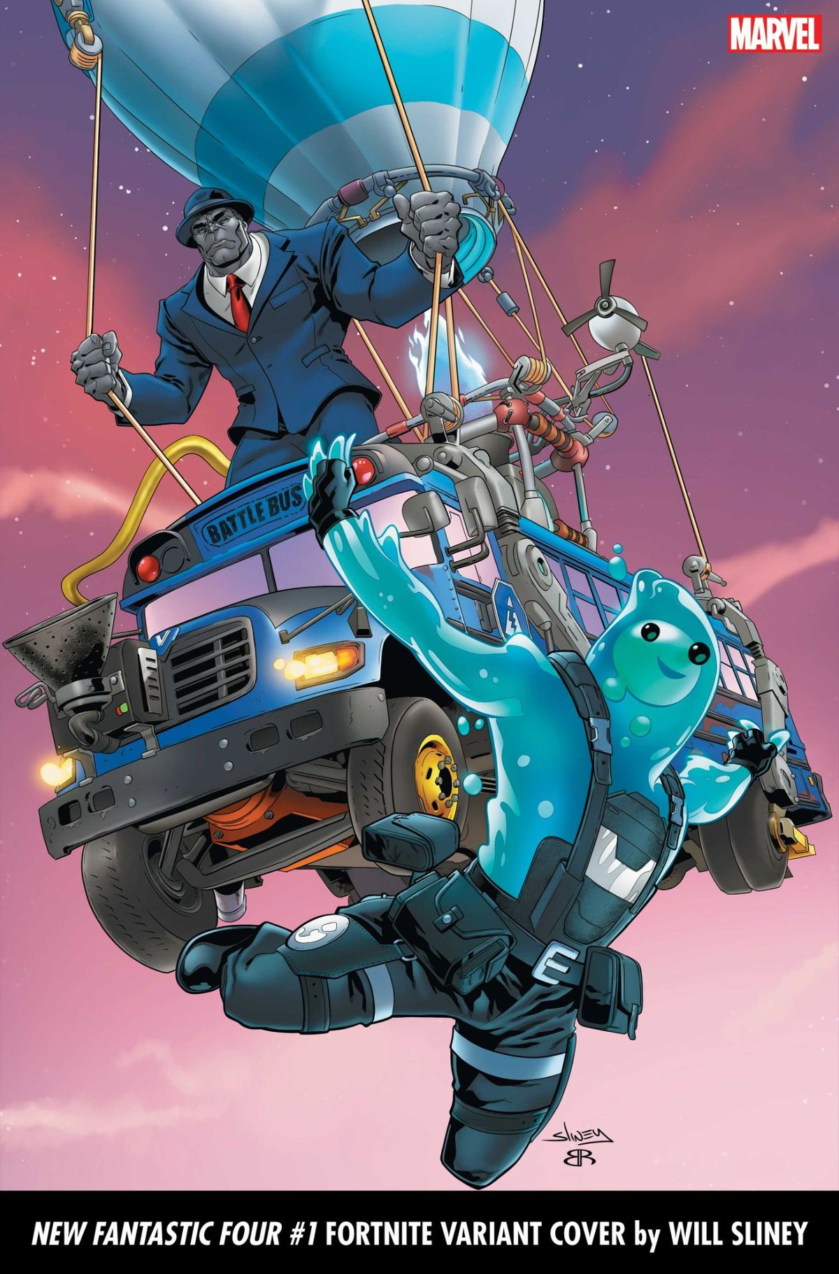 Fortnite X Marvel Zero War #1 covers