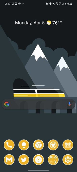 Google Widgets Google Search Dark