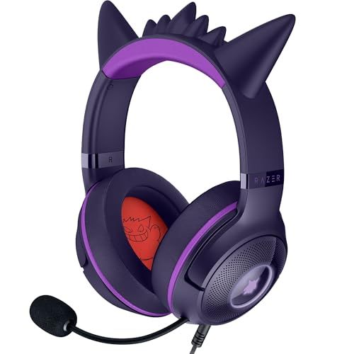 Razer Kraken Kitty V2 USB Wired Headset - Pokemon Gengar Edition
