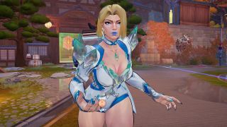 Marvel Rivals ranks - A close-up shot of Emma Frost walking directly towards the camera, with her hands down in front of her and at the ready.