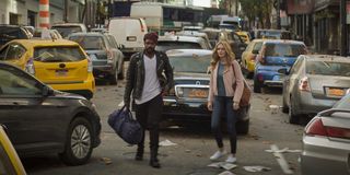 Jovan Adepo and Heather Graham as Larry Underwood and Rita Blakemoor in The Stand