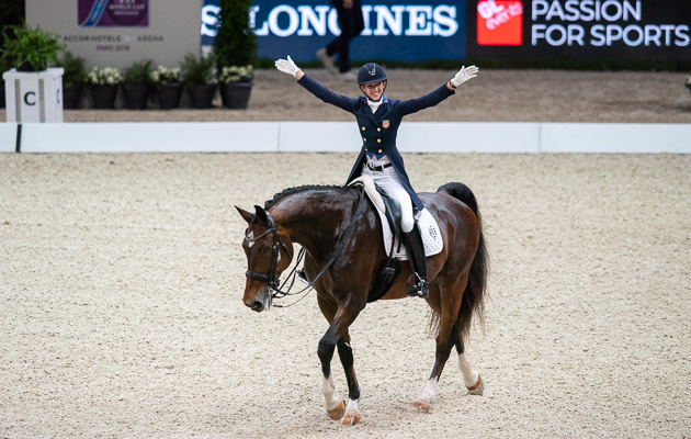 Paris World Cup dressage final 2018 grand prix Laura Graves Verdades
