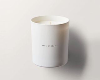 Soak Sunday candle in white jar