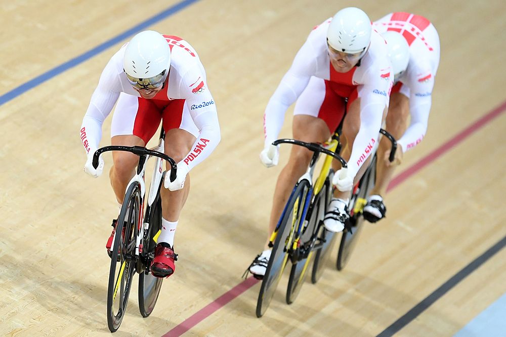 Polish men's sprint team - Rafal Sarnecki, Damian Zielinski, Krzysztof Maksel