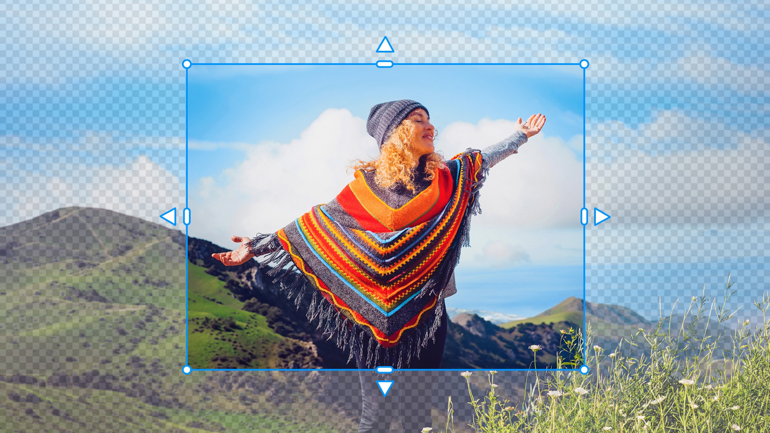 A graphic depicting one of the new features inside Adobe Photoshop Elements