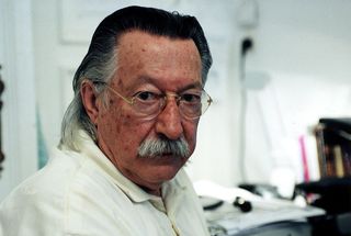 A close up photo of famed computer scientist Joseph Weizenbaum