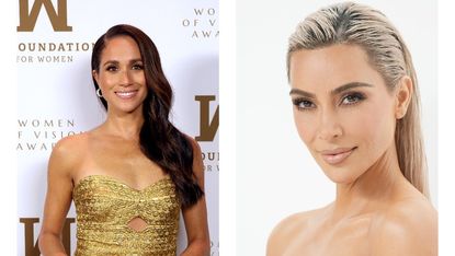 Meghan Markle and Kim Kardashian collage