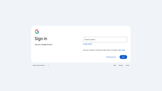 google new material design login page