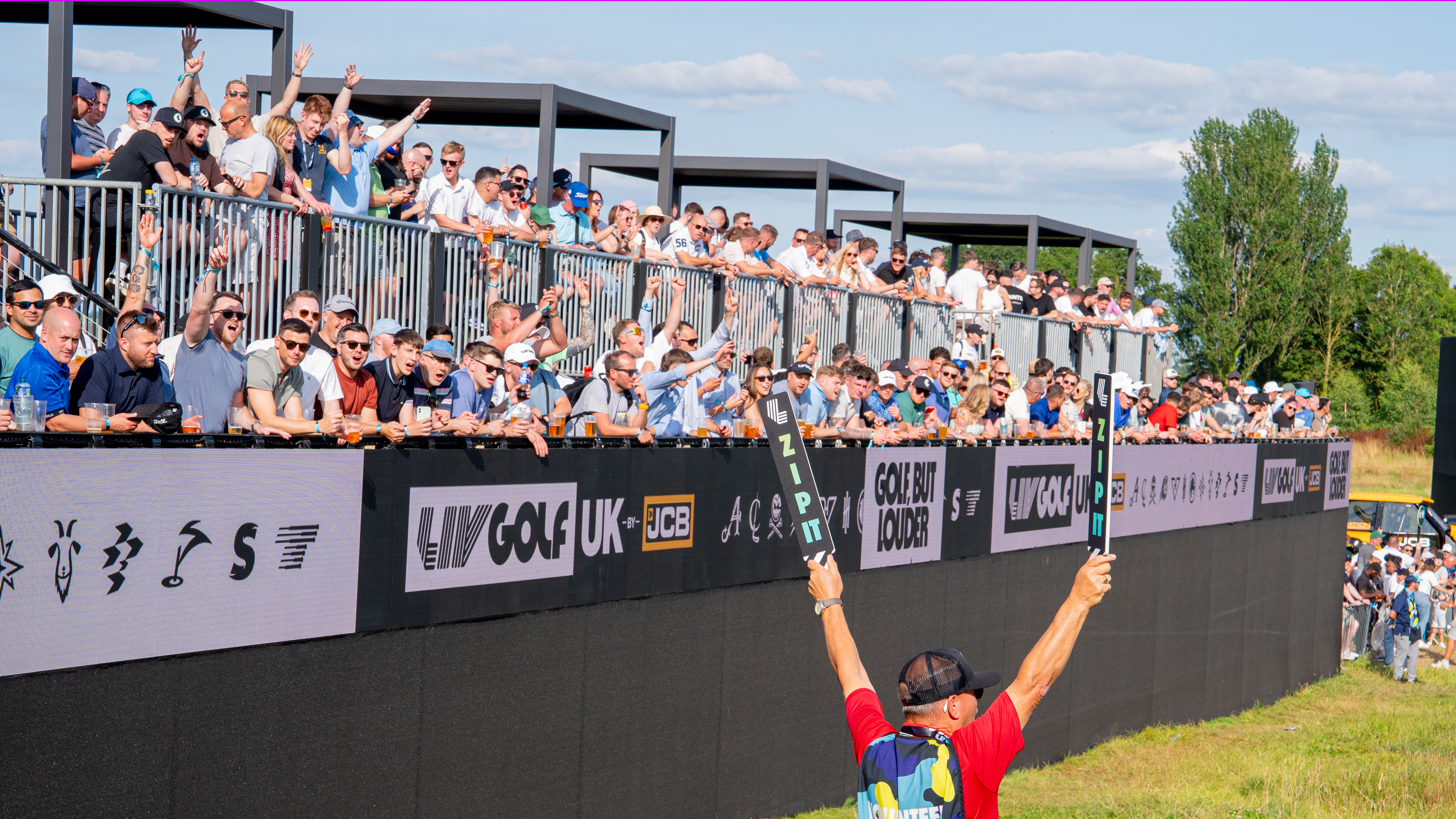 Photo of the LIV Golf UK event party hole
