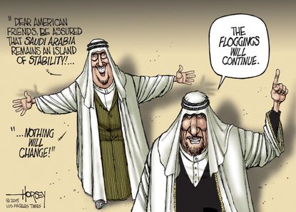 Political cartoon world Saudi Arabia