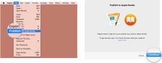 From the File menu, choose Export to Apple Books