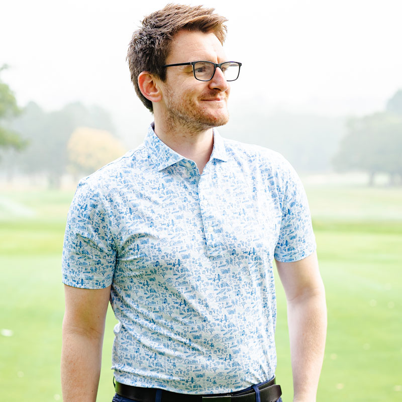 Johnnie-O Performance Jersey 20 Years Polo