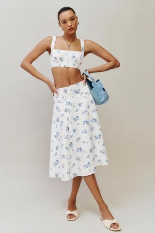 Reformation Santana Linen Two Piece