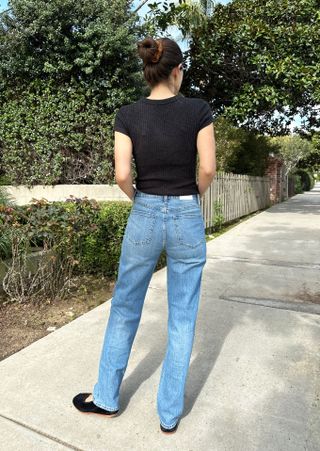 Mid Rise Classic Straight Jeans