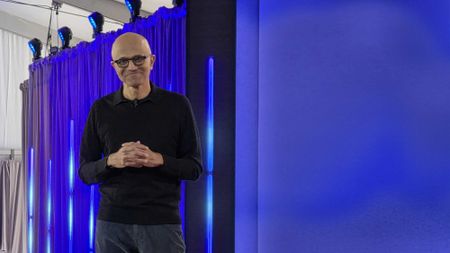 Satya Nadella CEO of Microsoft at the 50th Anniversary event