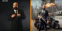 Peter Stormare on the left, with the Call of Duty: Black Ops 6 Replacer operator skin on the right.