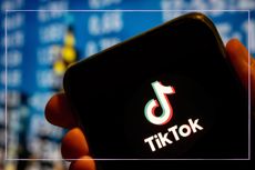 A close up of a phone screen showing the TikTok logo