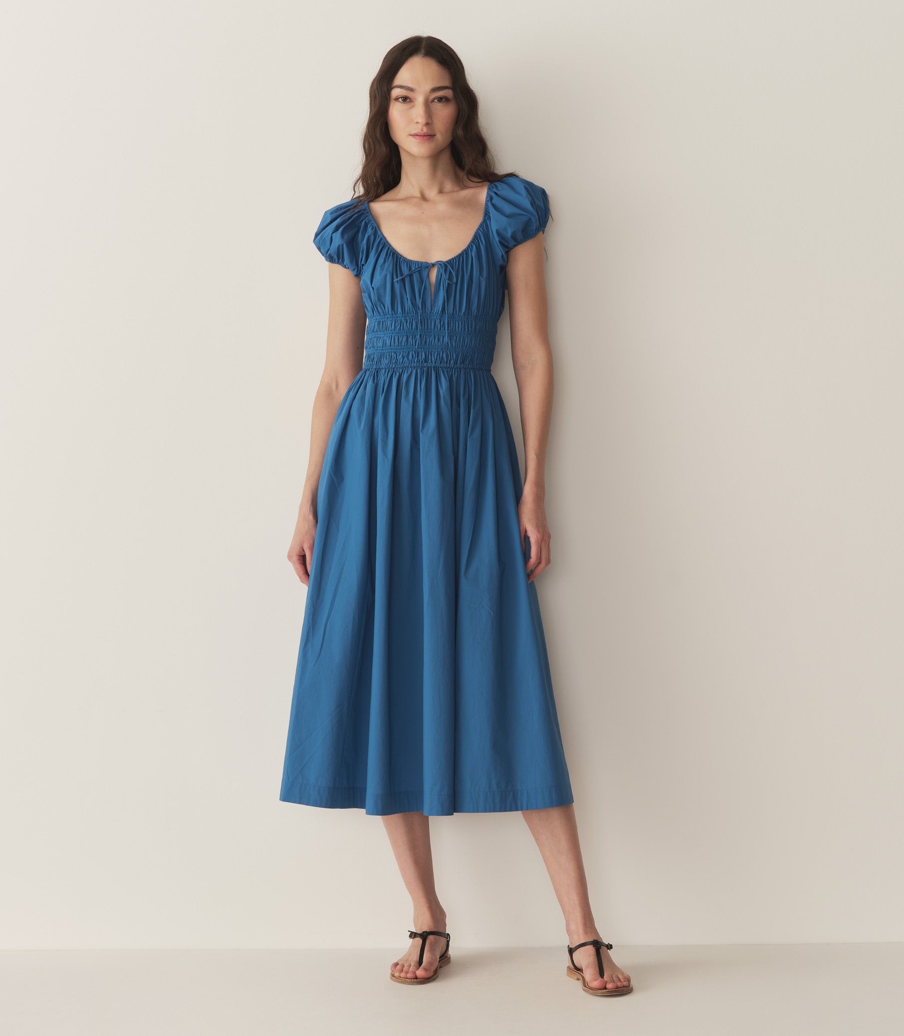 Quinn Dress -- Soft Cobalt