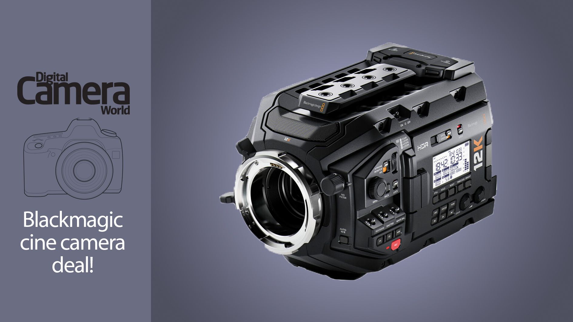 Save $4000 on the Blackmagic URSA Mini Pro 12K (yes, you read that ...