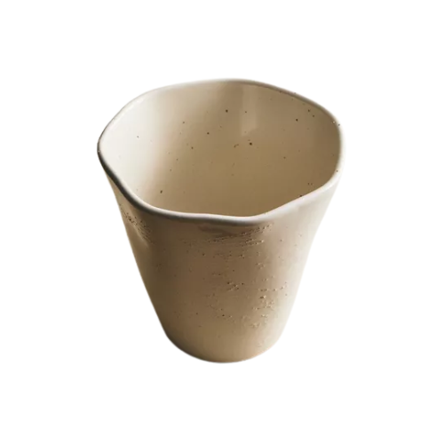 Stoneware Garden Planter With Irregular Edge