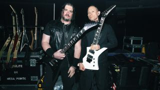 Live photos of Matt Heafy performing with Trivium on recent Australian tour 2026