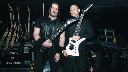 Live photos of Matt Heafy performing with Trivium on recent Australian tour 2026