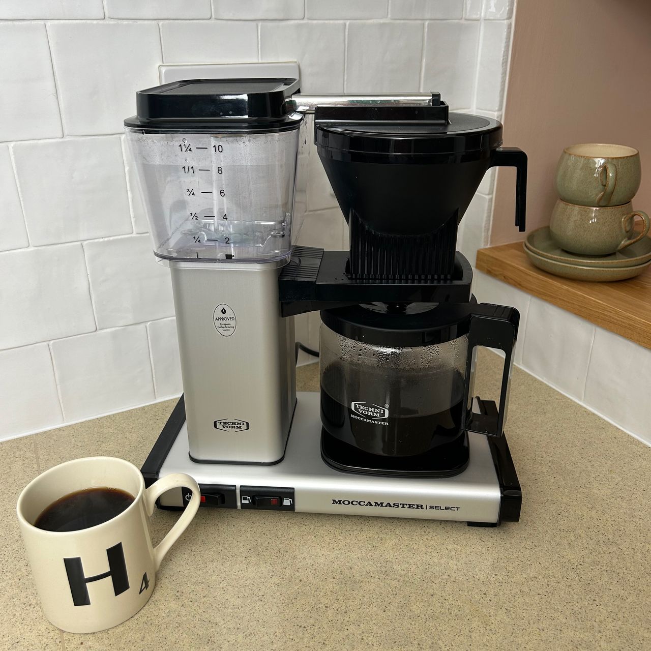 Testing the Moccamaster coffee machine