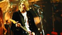 Kurt Cobain of Nirvana during MTV Live and Loud: Nirvana Performs Live - December 1993 at Pier 28 in Seattle, Washington, United States.