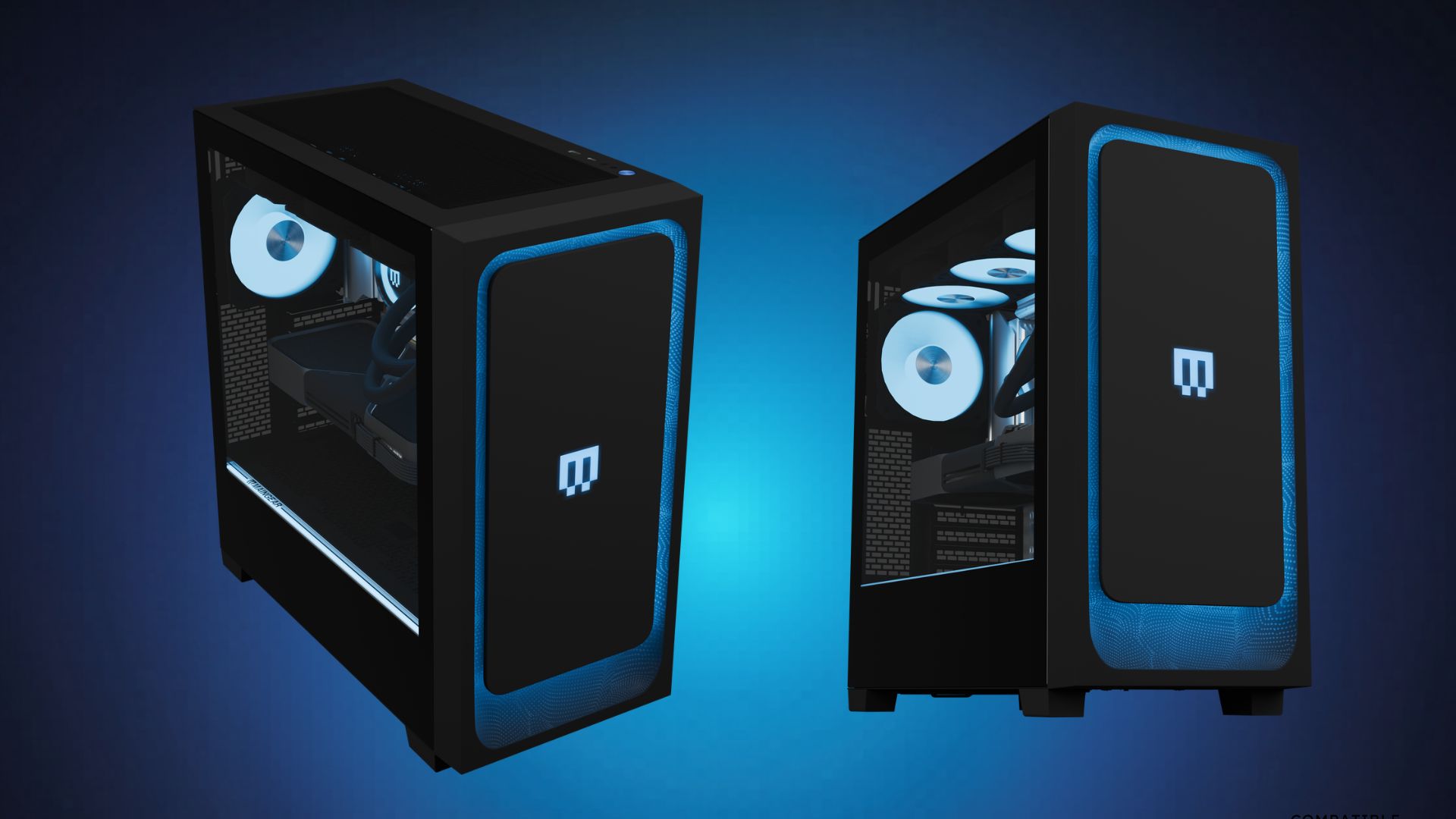 The Maingear MG-1 Mk II from two different angles