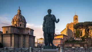 A statue of Julius Caesar in Rome