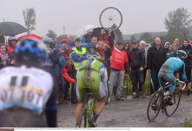 The crowds came out despite the weather
