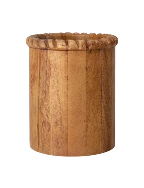 Georgian Carved Wood Utensil Holder