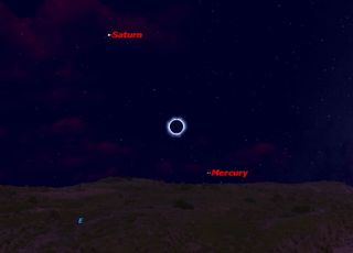 November 2012 Solar Eclipse Sky Map