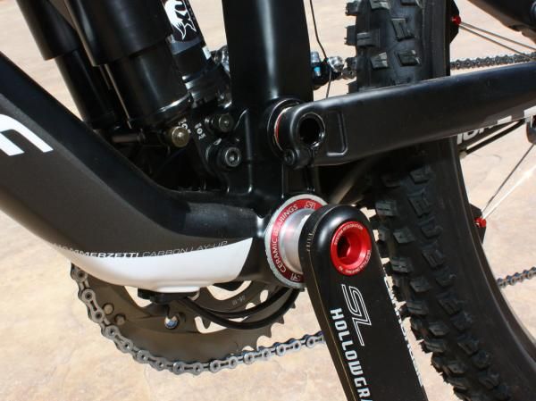 Even carbon Jekyll frames use an alloy bottom bracket shell given all of the precision hard points required.