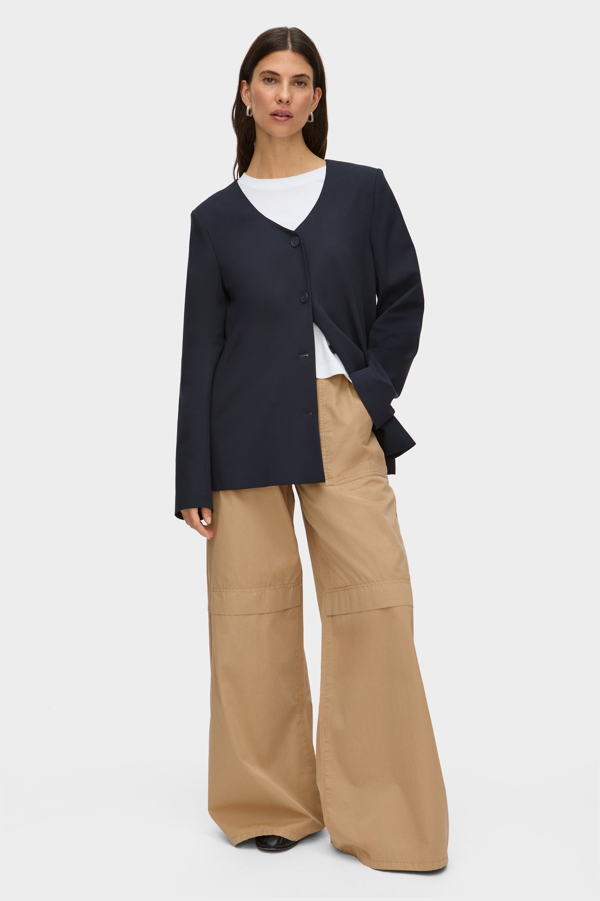 Rae Relaxed Scoop Neck Blazer