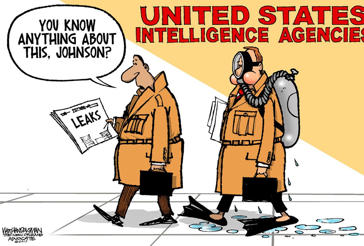 Political Cartoon U.S. Intelligence Agency Leaks Russia Investigation ...